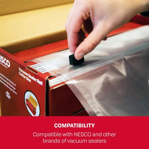 Miniatura 3 de Nesco Caja cortadora selladora al vacío con 50' de rollo de sellado al vacío resistente de 11 "x 50