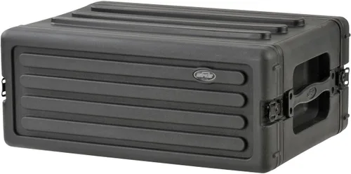 Miniatura 5 de SKB Estuche Roto Rack 4U Poco Profundo – Protector de equipo de polietileno duradero, apilable, impermeable con pestillos giratorios y patas de goma