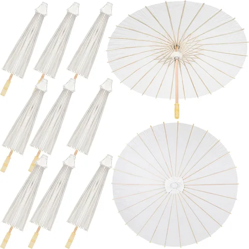 Miniatura 10 de Sadnyy Paraguas de papel decorativo chino japonés paraguas paraguas bricolaje pintura aceitada paraguas manualidades para boda nupcial fiesta