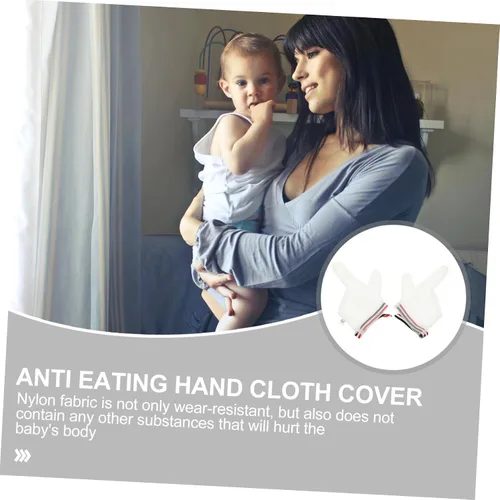 Miniatura 9 de Protector de pulgar para bebé, guantes para chupar los dedos, cómodos y respetuosos con la piel, color aleatorio