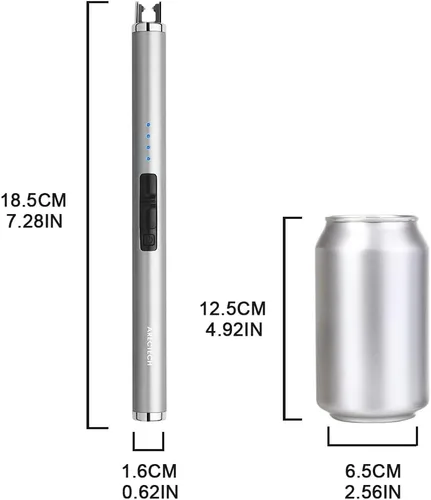 Miniatura 4 de ARECTECH Encendedor eléctrico recargable de plasma de arco, resistente al viento, para velas, Navidad, cocina, regalo de cumpleaños para mamá, Tono