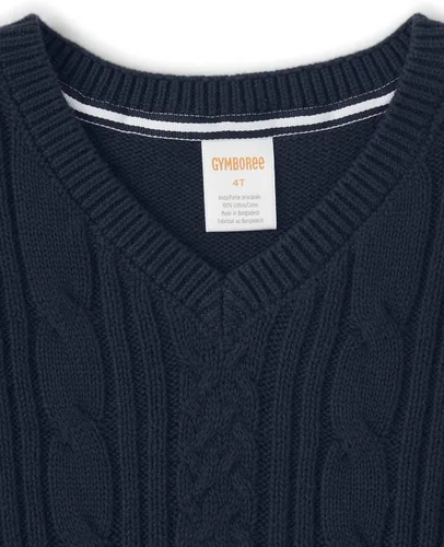 Miniatura 3 de Gymboree Boys and Toddler V-Neck Cable Knit Sweater Vest
