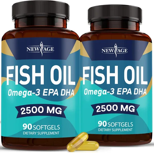 Miniatura 9 de NEW AGE Suplemento de aceite de pescado Omega 3 para el sistema inmunológico y de apoyo a la salud, promueve la salud de las articulaciones