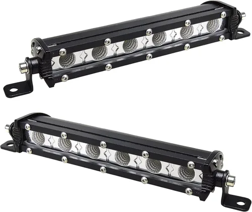 Miniatura 16 de Willpower 2 unids 5 pulgadas 15 W sola fila LED barra de luz Spot Beam Slim Off Road Luz niebla lámpara de trabajo luces de conducción para 4X4
