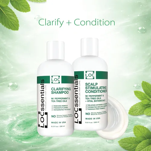 Miniatura 5 de Juego de champú y acondicionador para mechas, trenzas, giros, rastas, entrelazados, microlocs, rastas, cabello sintético de ganchillo, con aceites