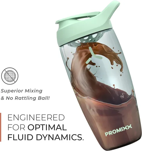 Miniatura 5 de Promixx Pursuit - Botella mezcladora de proteínas, botella deportiva prémium para mezclas de proteínas y batidos de suplementos, vaso mezclador