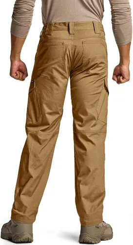 Miniatura 2 de CQR Pantalones tácticos Flex Ripstop para hombre, pantalones cargo elásticos resistentes al agua, pantalones de trabajo ligeros EDC para senderismo
