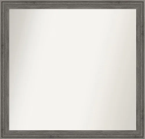Miniatura 483 de Amanti Art Espejo personalizado, espejo de baño gris plomo a rayas, espejo de pared o espejo de tocador de baño sobre el fregadero