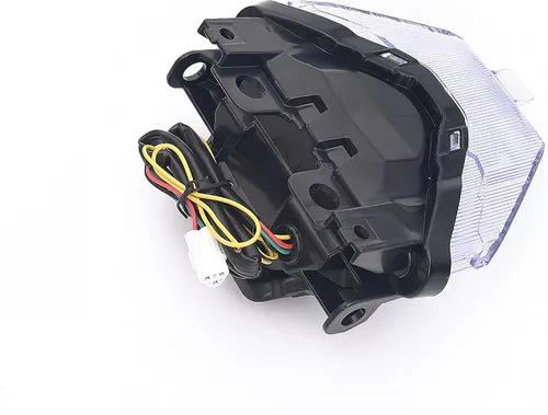 Miniatura 6 de Luz trasera LED de freno para motocicleta, lente transparente con señales de giro integradas para Yamaha 2015-2017 FZ07,2008-2020 MT07,2015-2020 YZF