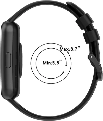 Miniatura 7 de Senter Correas de repuesto de goma suave de liberación rápida para Huawei Watch Fit 2 Smart Watch Blanco