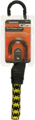 Miniatura 2 de Keeper 06105 Ultra - Cuerda elástica plana de 18 pulgadas, color naranja y amarillo., 18