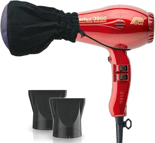 Miniatura 10 de Parlux 3800 - Secador de pelo iónico y de cerámica ecológico negro + difusor de malla metálica M Hair Designs (paquete), ligero, de secado rápido
