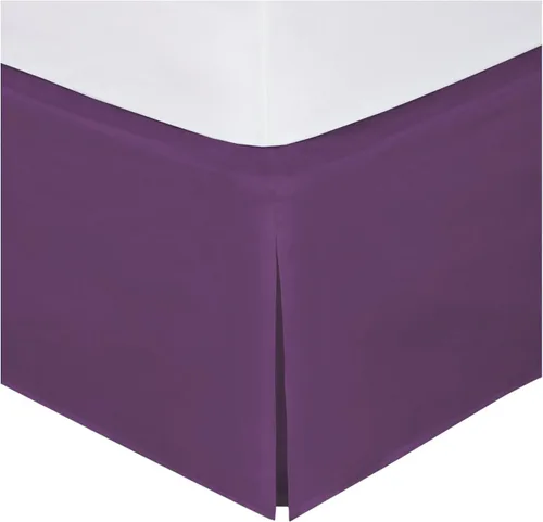 Miniatura 20 de Fancy Collection Falda de Cama de Fácil Cuidado de Microfibra con Caída Sólida Nueva (Rosa Intenso, Individual)