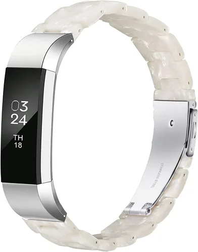 Correa de reloj de resina compatible con Fitbit Alta y Fitbit Alta HR pulsera de repuesto para mujeres y hombres, correa de resina ligera delgada