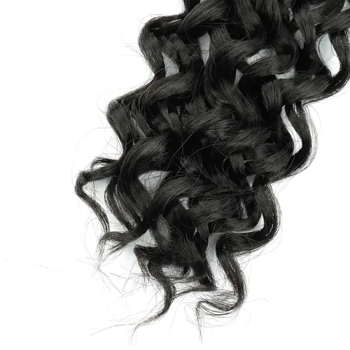 Miniatura 8 de 8 Packs Curly Crochet Hair GOGO Curl Crochet Hair for Black Women Deep Wave Braiding hair Water Wave Crochet hair Extensions Synthetic Bohemian