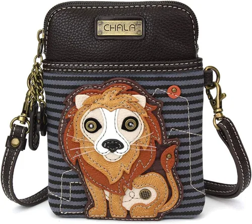 CHALA Bolso cruzado para teléfono celular, bolso de lona multicolor para mujer, con correa ajustable, Varios colores, Moderno