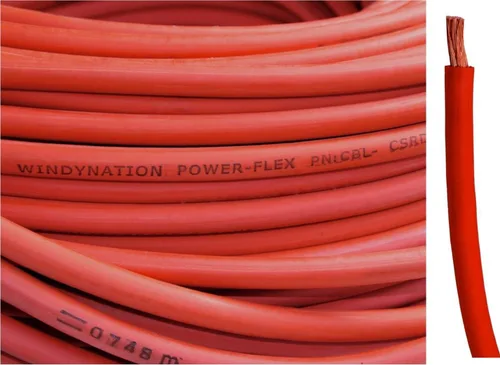 Miniatura 26 de Cable flexible de cobre puro para soldadura de batería calibre 4 AWG 25 pies negro + 25 pies rojo - Coche, Inversor, RV, Solar Negro de 25 pies + 25