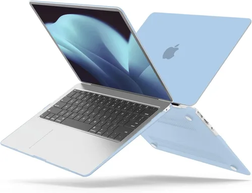Miniatura 7 de B BELK Funda compatible con MacBook Air de 13 pulgadas modelo A1466 A1369 versión 2010-2017, carcasa rígida de plástico mate para laptop + cubierta