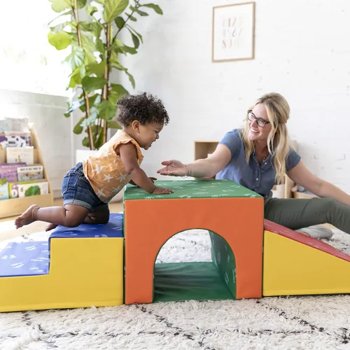 Miniatura 10 de ECR4Kids escalador de juguete individual de espuma con túnel, para enseñanza primaria Surtido