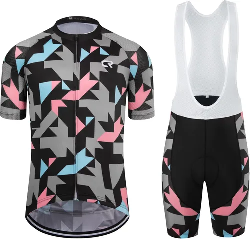 Miniatura 77 de Coconut Ropamo CR - Conjunto de camiseta de ciclismo para hombre, con cremallera y bolsillo con pantalones cortos con acolchado 4D