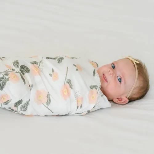 Miniatura 8 de RED ROVR Manta de algodón orgánico Manta de recepción para recién nacido, envoltura para bebé, niño, niña, unisex, suave, ligera, transpirable
