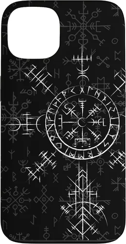 Miniatura 7 de Carcasa celta Vegvísir para iPhone 11, diseño de brújula vikinga, color celta