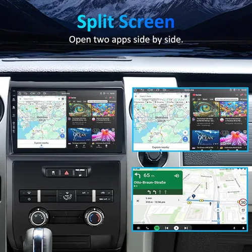 Miniatura 7 de Actualización de radio de coche 4G+64G para Ford F150 2009-2014: estéreo de coche Android 15 para radio F150 con pantalla táctil de 9 pulgadas