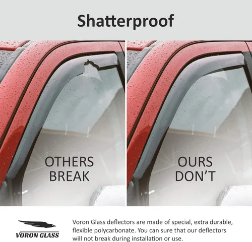 Miniatura 3 de Voron Glass Protectores de lluvia extra duraderos en canal para Hyundai Tucson 2022-2026, deflectores de ventana, viseras de ventana de ventilación