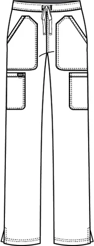 Miniatura 4 de Workwear Revolution WW120 - Pantalones quirúrgicos elásticos y suaves con cordón ajustable para mujer