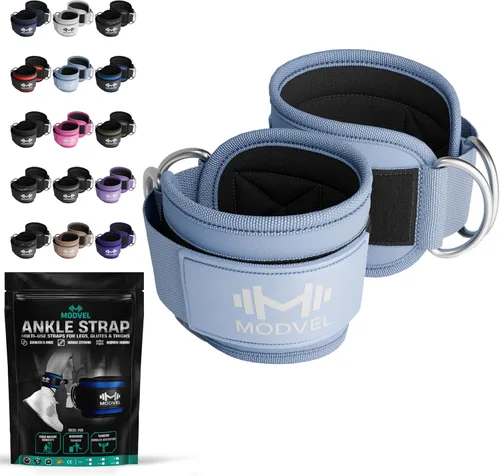 Miniatura 23 de Modvel Gym Ankle Strap for Cable Machines – Glute & Leg Kickback Ankle Straps for Gym Workouts – Adjustable, Padded Support for Strength Training