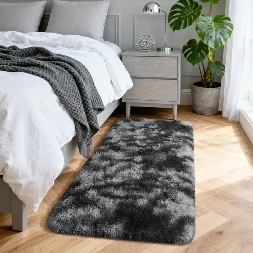 Miniatura 91 de Merelax Alfombra Moderna Suave y Esponjosa Shaggy para Dormitorio Sala de Estar Decoración de Sillas Pequeñas Alfombras Tapetes para Pies Piso, Verde