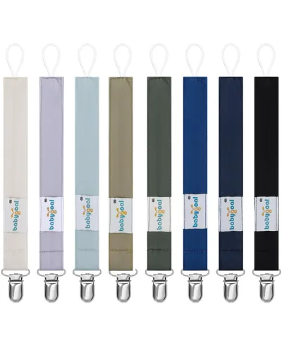 Miniatura 16 de Babygoal 6PBM05-HZ Juego de 6 prendedores para chupón para niños y niñas, se adaptan a la mayoría de los estilos de chupones y juguetes de dentición