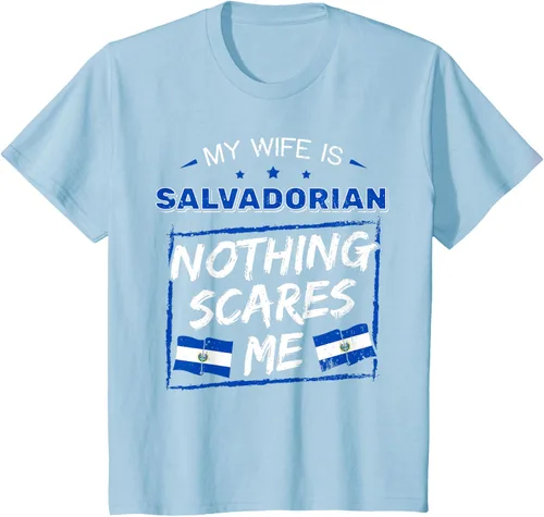 Miniatura 15 de Camiseta con la bandera de raíces salvadoreñas de El Salvador My Wife Is Salvadoran Roots, Negro