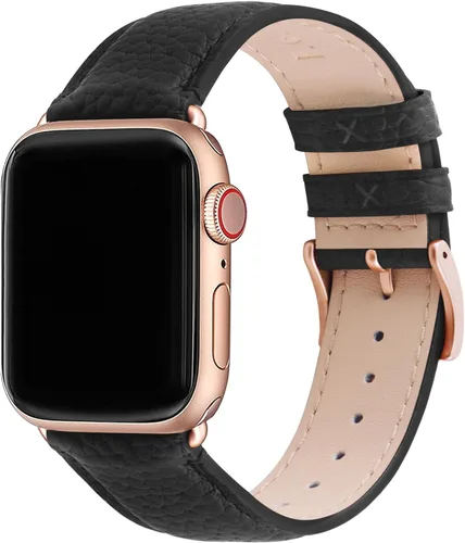 Miniatura 9 de Fullmosa Correas de cuero compatibles con Apple Watch Band de 1.49, 1.57, 1.61, 1.65, 1.73, 1.77 y 1.77 pulgadas, correa elegante para iWatch Series