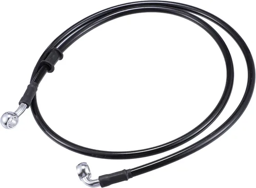 Miniatura 21 de X AUTOHAUX 31.5 in AN3 M10 Línea de freno hidráulico para coche, manguera de aceite, 28 ° 90 ° acero inoxidable para coche, motocicleta, motocross