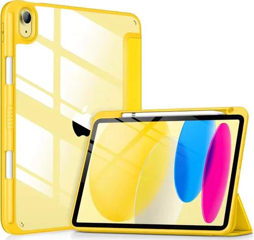 Miniatura 16 de VIKESI - Funda para iPad (A16) 11 pulgadas 2025 y iPad 10ª generación 10.9 pulgadas 2022, con parte trasera transparente y marco de TPU a prueba
