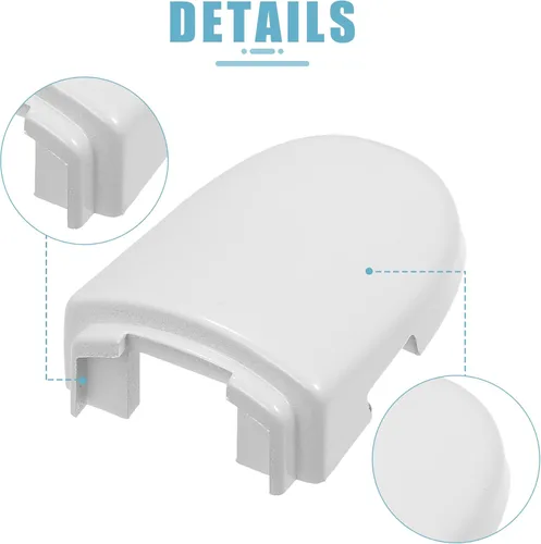 Miniatura 6 de ACROPIX Tapa de repuesto para manija de puerta delantera izquierda derecha para Volkswagen Beetle Jetta, 1 unidad, color blanco