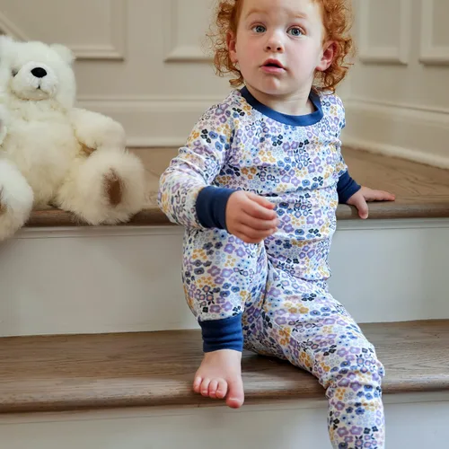 Miniatura 4 de HonestBaby Multipack 2-Piece Pajamas Sleepwear Pjs 100% Organic Cotton for Infant, Baby, Toddler Girls (Legacy)