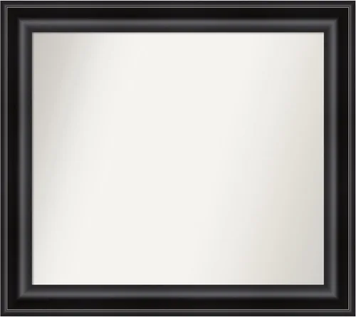 Miniatura 54 de Amanti Art Espejo personalizado, espejo de baño negro puente, espejo de pared o espejo de tocador de baño sobre el fregadero (26 x 26 pulgadas)