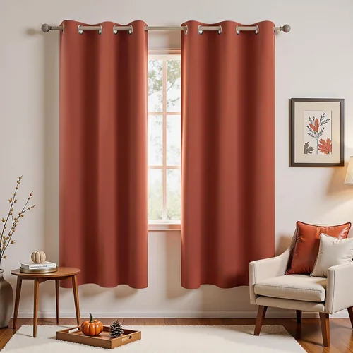 Miniatura 36 de Cortinas opacas de 72 pulgadas extra anchas para dormitorio, puerta corrediza de vidrio y patio, 2 paneles con ojales para oscurecer ventana grande