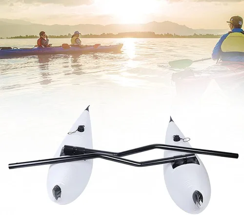 Flotador inflable de PVC para kayak con brazos de compañera, caña de kayak, barco, pesca, flotador, estabilizador, kit de sistema de flotación de