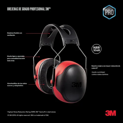 Miniatura 3 de 3M Pro-Grade Earmuff, Noise Reduction