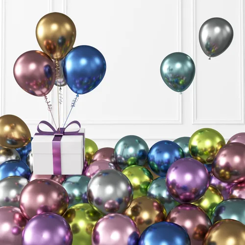 Miniatura 95 de KALOR Globos dorados champagne, 100 piezas de 5 pulgadas de globos mini de látex mate para arco de guirnalda de globos, decoración de cumpleaños