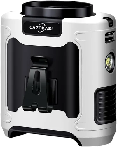 Miniatura 16 de CAZOKASI Ventilador personal con clip para la cintura, recargable, portátil, manos libres, para viajar, trabajar, al aire libre, oficina