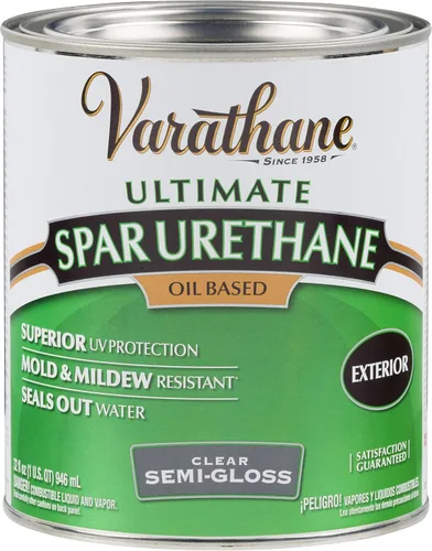Miniatura 3 de Varathane 242180H Classic Clear Oil Based Outdoor Spar 275 Voc Uretano, cuarto de galón, acabado brillante