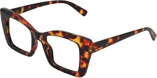 Miniatura 8 de Gafas de Lectura Grandes para Mujeres – Lentes de Lectura con Bloqueo de Luz Azul, Estilo Oprah, Marco Cuadrado, Lente Transparente, Bisagra