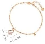 Miniatura 6 de CHOW SANG SANG Regalo para el Día de la Madre 18K Oro Rosa Calabaza Esmalte Rosa (Wulu) Pulsera de nube auspiciosa, collar para madres mamá