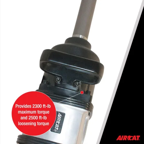 Miniatura 3 de AIRCAT Pneumatic Tools 1994 - Llave de impacto recta de 1 pulgada con yunque extendido de 8 pulgadas, 2,500 ft-lbs