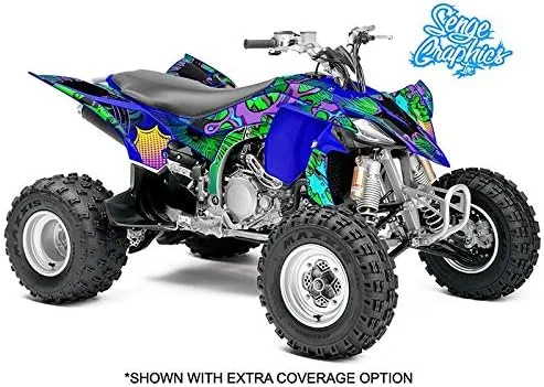 Miniatura 2 de All Years Raptor 350 Zany Blue Senge - Kit de gráficos compatible con Yamaha