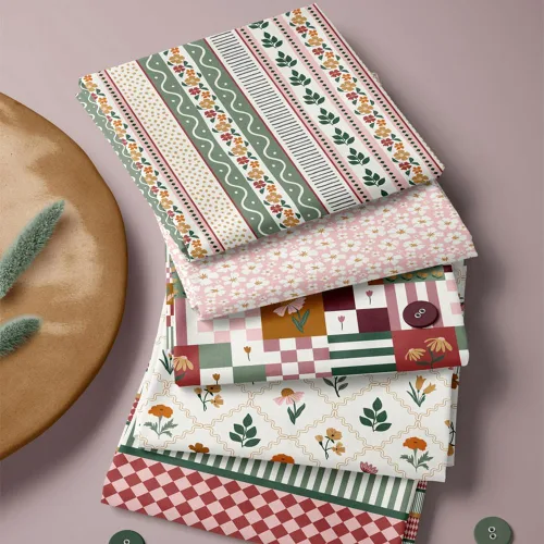 Miniatura 35 de Paquete de tela de algodón de color sólido, 50 cuadrados precortados (8 x 8 x 8 pulgadas), 100% algodón, 120 GSM, fabricado en Türkiye